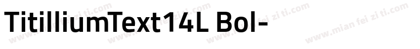TitilliumText14L Bol字体转换